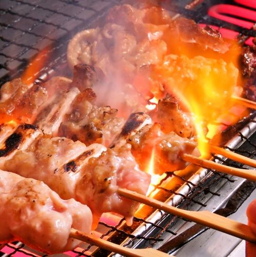 魂を込めた自慢の焼き鳥！