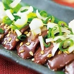 ネギだれ馬レバ刺し