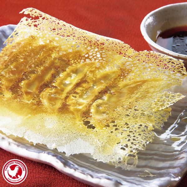 奥州美鶏入り パリッと羽根つき餃子(6個)