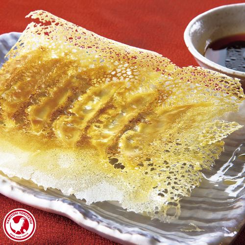 奥州美鶏入り パリッと羽根つき餃子(6個)
