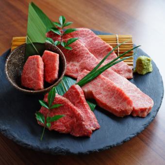 黒毛和牛 赤身・霜降りの4種盛り合わせ