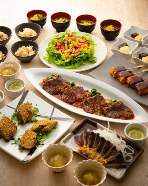 [Premium all-you-can-drink included] Large plate meal course ♪ “Seasonal signs course” 5,500 yen (9 dishes in total)