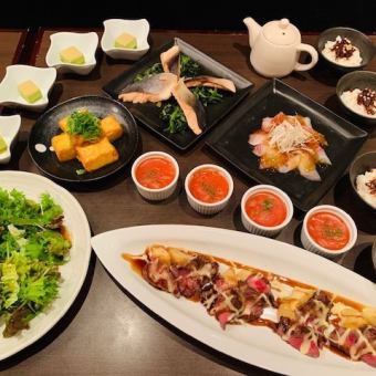 ◆晚餐或宴会◆ 「时令日式～和菜～春季套餐 4,500日元」《含税、含无限畅饮》