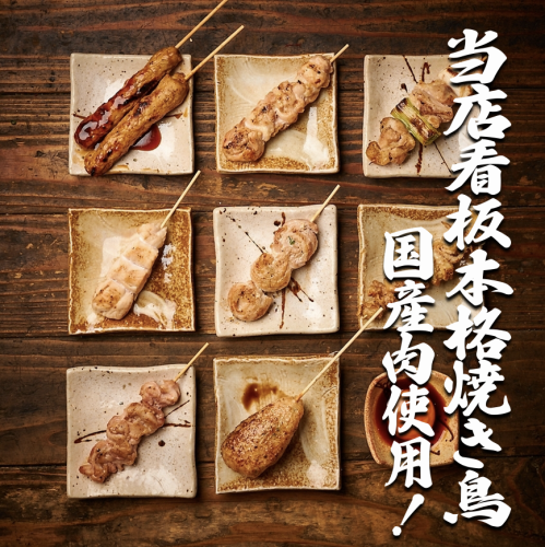 Shiritori Shoten's signature dish: freshly grilled skewers!