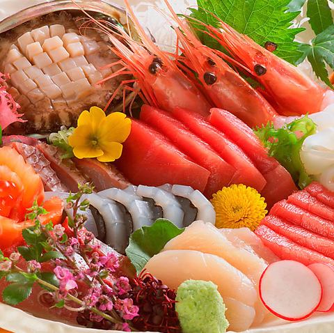 Fresh! Five-piece sashimi platter