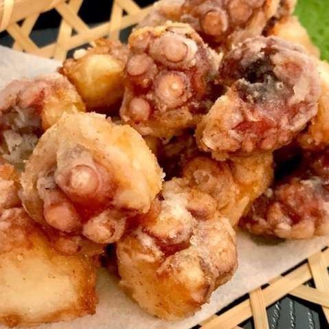 Deep-fried tender octopus