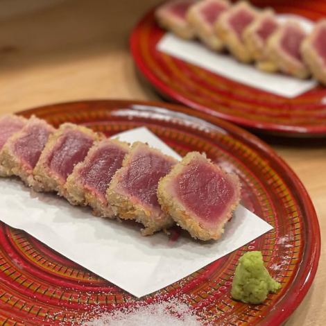 Bluefin tuna rare cutlet