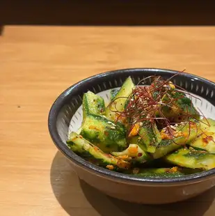 먹는 라유의 맛 매운 오이