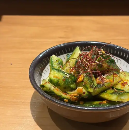 먹는 라유의 맛 매운 오이