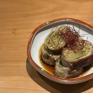 양상추 고기 감기