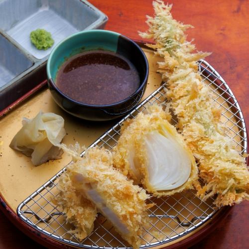 【季節を一口で】厳選野菜ひとつまみ◆新玉ねぎ等その時々の美味しい味覚を少しずつ