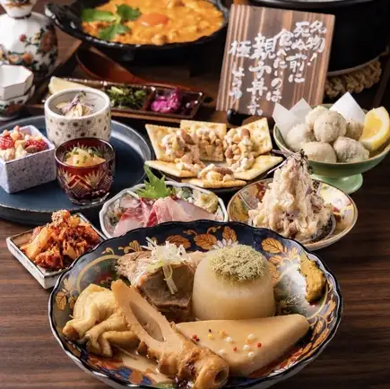 《120分飲み放題付》4,000円コース◆名物!親子丼や人気メニューをたっぷり詰め込んだお得プラン