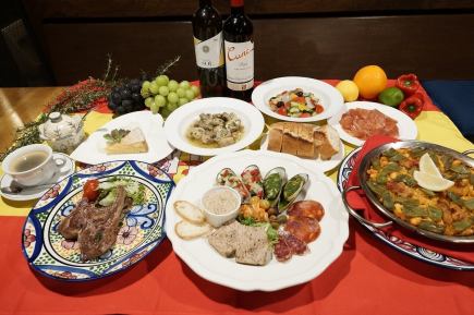 全9品！生ハム(イベリコベジョータ)付！6500円コース（税込）