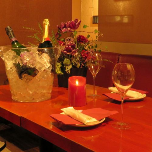 ◆落ち着いた照明の空間◆