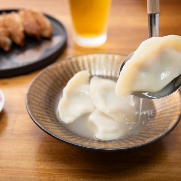 〆まで飲める、のむ和牛餃子