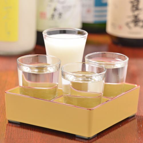 Enjoy carefully selected Japanese sake