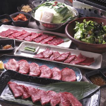 【仅限1组】终极特厚舌盐和人气肉寿司等约160道菜品（自助餐）11,000日元→8,800日元