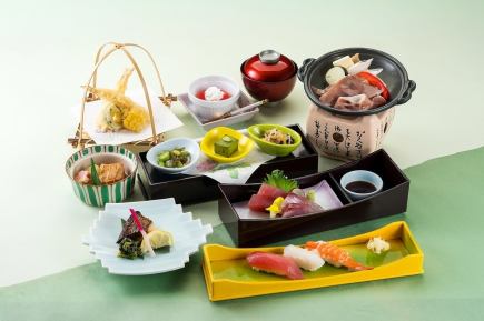 夏期間【食事のみ】すみれ会席9品4620円(税込)
