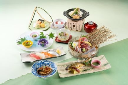 夏期間【要予約】花みずき会席10品◆飲み放題付9900円(税込)