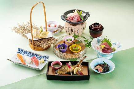 夏期間【要予約】なでしこ会席9品◆飲み放題付8360円