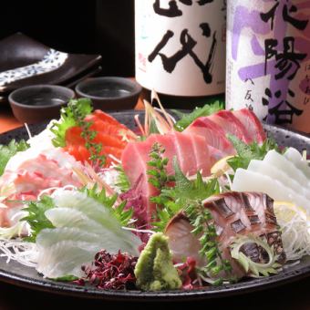 3000円コース！新鮮なお刺身やお焼き物、肉料理、〆の食事などを気軽に楽しめるプラン