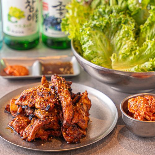 Charcoal-grilled Dakgalbi