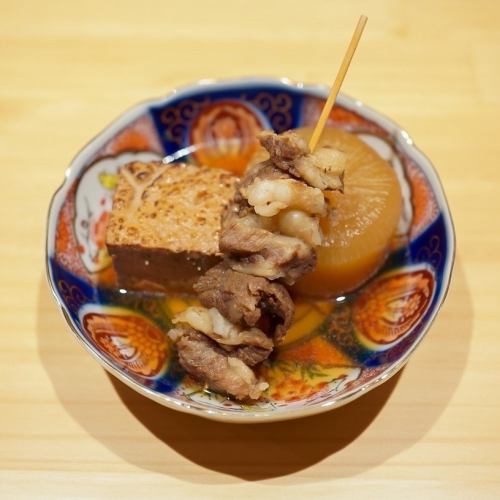 ≪Oden≫ using carefully selected soup stock