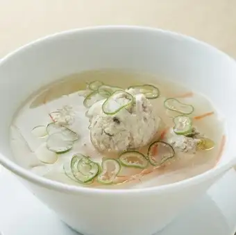 鶏と塩麹のとろみスープ