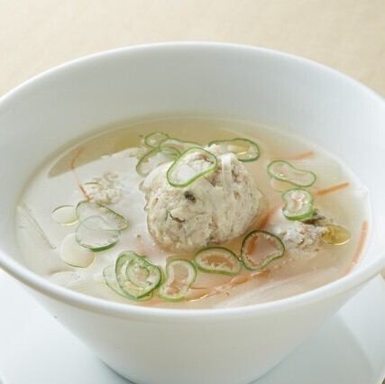 鶏と塩麹のとろみスープ
