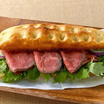 ローストビーフフォカッチャサンド