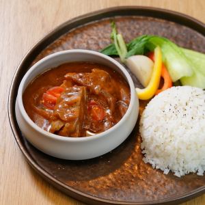 有機野菜とハーブチキンのカレーライス