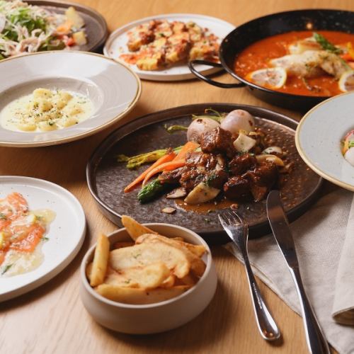 新鮮な有機野菜やお肉など使用！健康志向のこだわり料理