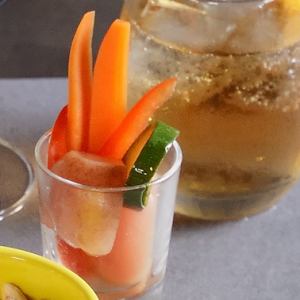 吉備糖と有機酢のピクルス