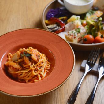 平日限定　《選べるパスタランチセット》 前菜盛合わせ付き