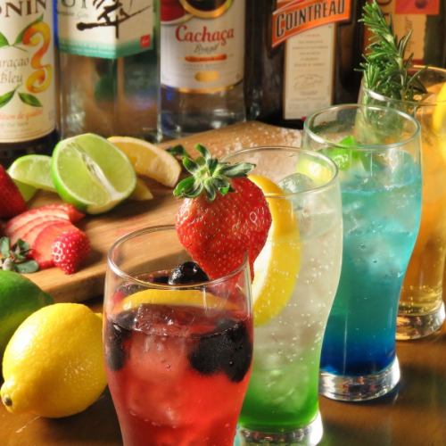 More than 80 types of all-you-can-drink options♪