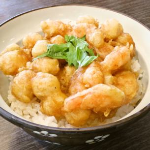 小エビと小柱のかき揚げ丼