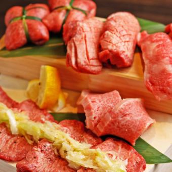 黒毛和牛を堪能!なんと牛タンや和牛肉寿司も!『黒毛和牛&牛タン食べ放題コース』5980→4980円