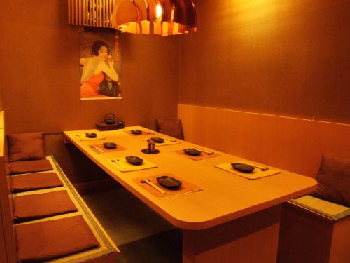 Enjoy yakitori in a calm space