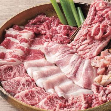 Great value for families and groups! Assorted meat♪