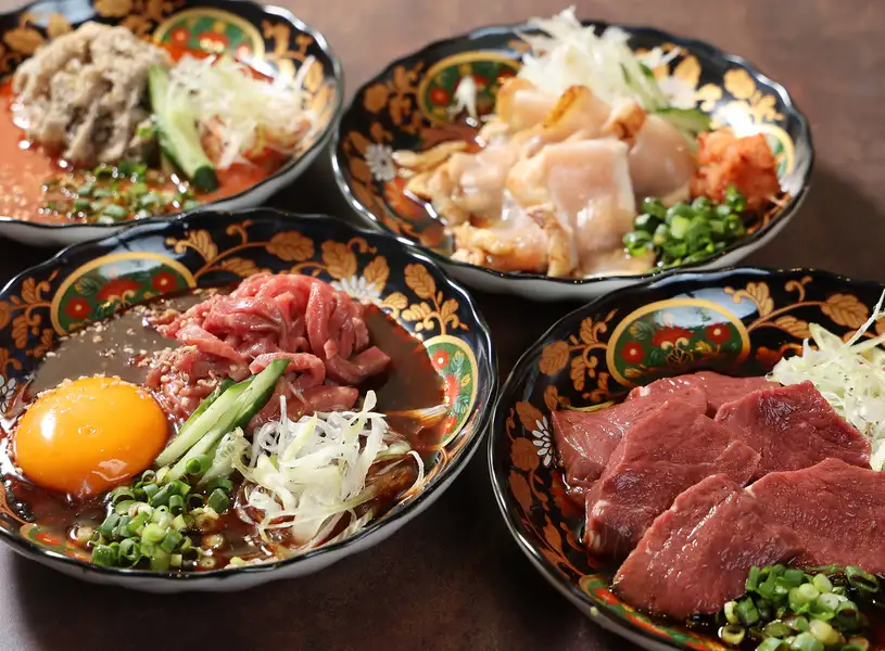 豊富な肉前菜
