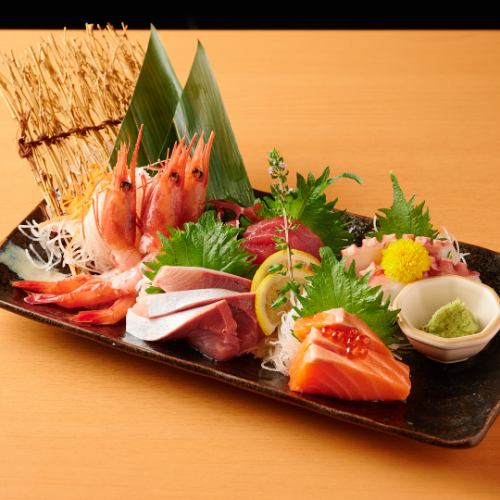 本日のお任せお造り3点盛り