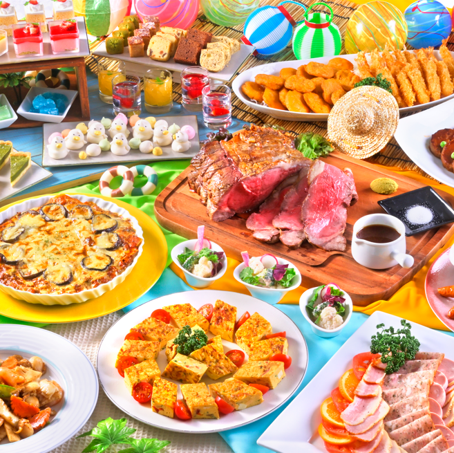 【7/19～8/31の土曜・日曜のみ開催】夏休みは思い出に残るディナーブッフェを♪