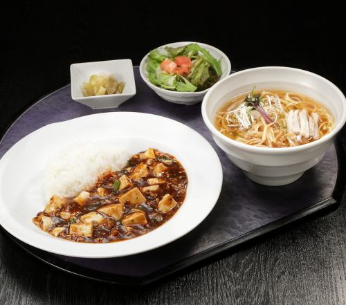 麻婆飯＆らーめんセット