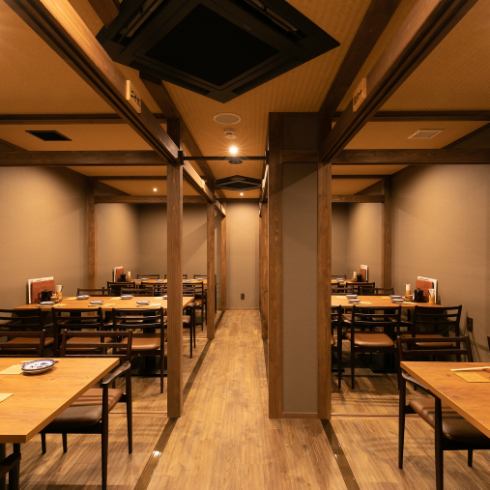 各種宴会におすすめ♪開放感ある空間で、こだわりの味を堪能！