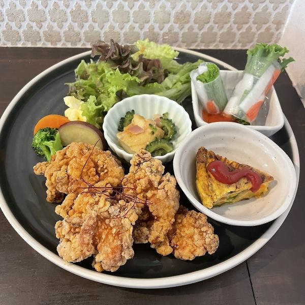 唐揚げプレートランチ
