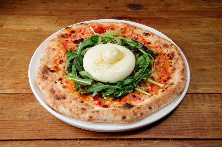 - Our popular menu - "King's pizza" with homemade burrata cheese