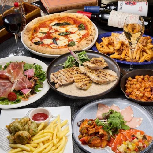 Perfect for year-end parties! 120 minutes of all-you-can-drink included. 8 dishes including oven-baked chicken for just 5,000 yen!