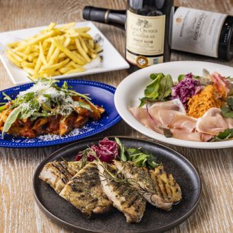 <From February 16th> [Welcome/Farewell Party] Casual Plan ◆ 8 dishes including chicken saute and oven-baked pizza + 2 hours of all-you-can-drink