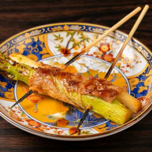 【炭火串焼】アスパラ豚巻き