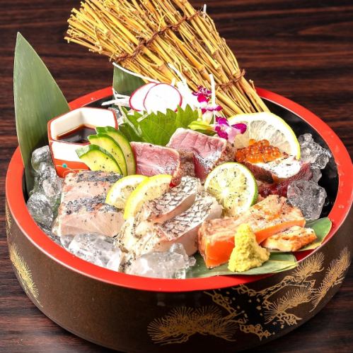 【※刺身なのに焼く！？】いのうえ名物！「炙り鮮魚」